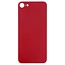 Big Hole Back Cover Glass For IPhone 8G Red