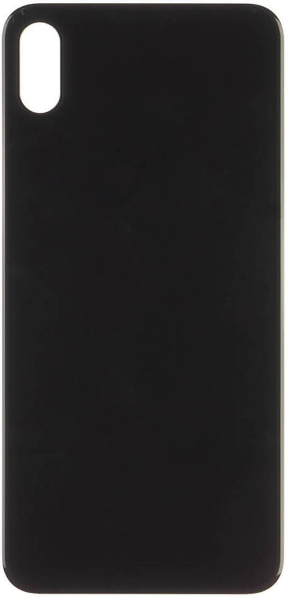Big Hole Back Cover Glass For IPhone XS Black