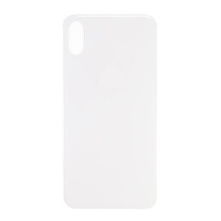 Big Hole Back Cover Glass For IPhone XS White