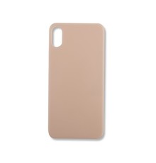 Big Hole Back Cover Glass For IPhone XS Gold