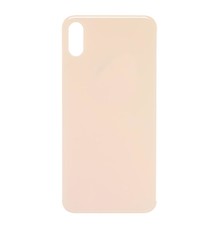 Big Hole Back Cover Glass For IPhone XS Max Gold