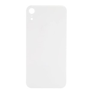 Big Hole Back Cover Glass For IPhone XR White