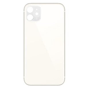 Big Hole Back Cover Glass For IPhone 11 White