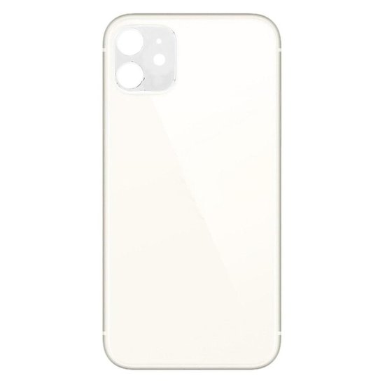Big Hole Back Cover Glass For IPhone 11 White