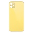 Big Hole Back Cover Glass For IPhone 11 Yellow