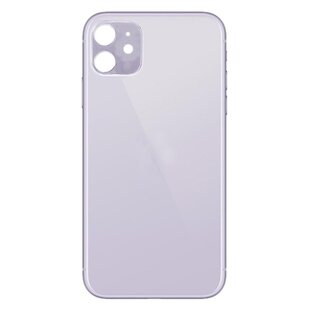 Big Hole Back Cover Glass For IPhone 11 Purple