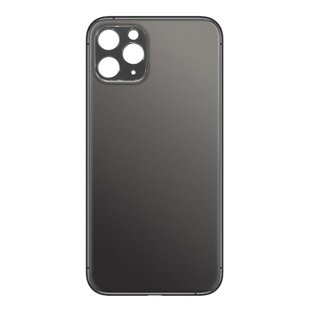Big Hole Back Cover Glass For IPhone 11 Pro Black