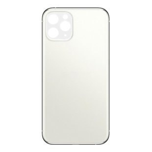 Big Hole Back Cover Glass For IPhone 11 Pro White