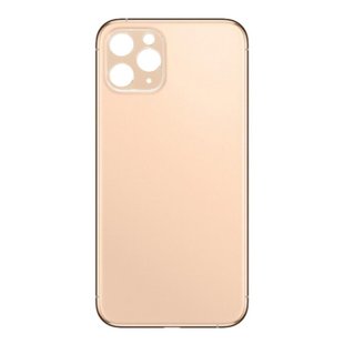 Big Hole Back Cover Glass For IPhone 11 Pro Gold