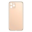 Big Hole Back Cover Glass For IPhone 11 Pro Gold