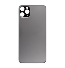 Big Hole Back Cover Glass For IPhone 11 Pro Max Black