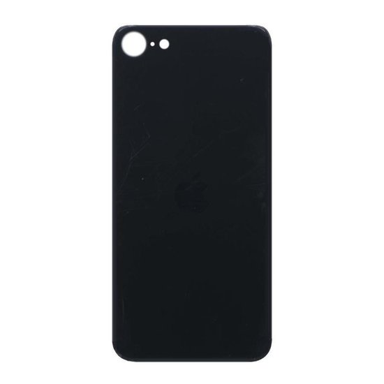 Big Hole Back Cover Glass For IPhone SE 2020 / 2022 Black