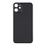 Big Hole Back Cover Glass For IPhone 12 Black