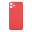 Big Hole Back Cover Glass For IPhone 12 Red