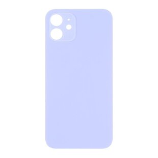 Big Hole Back Cover Glass For IPhone 12 Purple