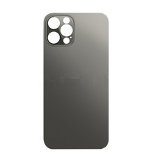 Big Hole Back Cover Glass For IPhone 12 Pro Black