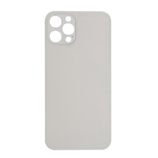 Big Hole Back Cover Glass For IPhone 12 Pro White