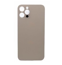 Big Hole Back Cover Glass For IPhone 12 Pro Gold