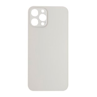 Big Hole Back Cover Glass For IPhone 12 Pro Max White
