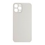 Big Hole Back Cover Glass For IPhone 12 Pro Max (No Logo) (White)