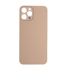 Big Hole Back Cover Glass For IPhone 12 Pro Max Gold