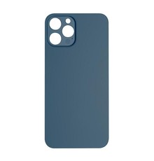 Big Hole Back Cover Glass For IPhone 12 Pro Max Blue