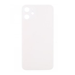 Big Hole Back Cover Glass For IPhone 12 Mini White