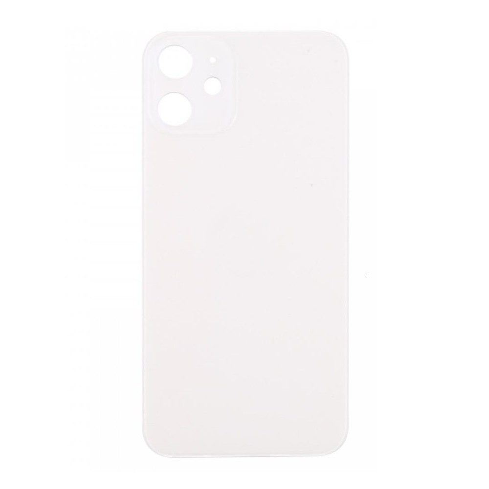 Big Hole Back Cover Glass For IPhone 12 Mini White
