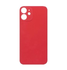 Big Hole Back Cover Glass For IPhone 12 Mini Red