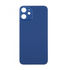 Big Hole Back Cover Glass For IPhone 12 Mini Blue