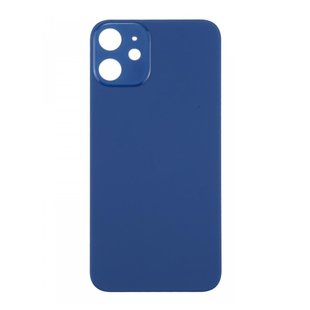 Big Hole Back Cover Glass For IPhone 12 Mini Blue