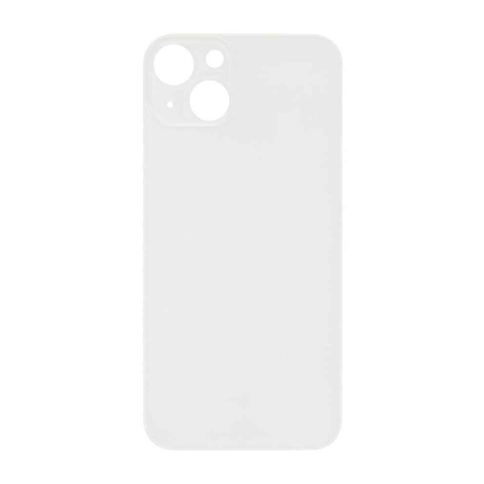 Big Hole Back Cover Glass For IPhone 13 White