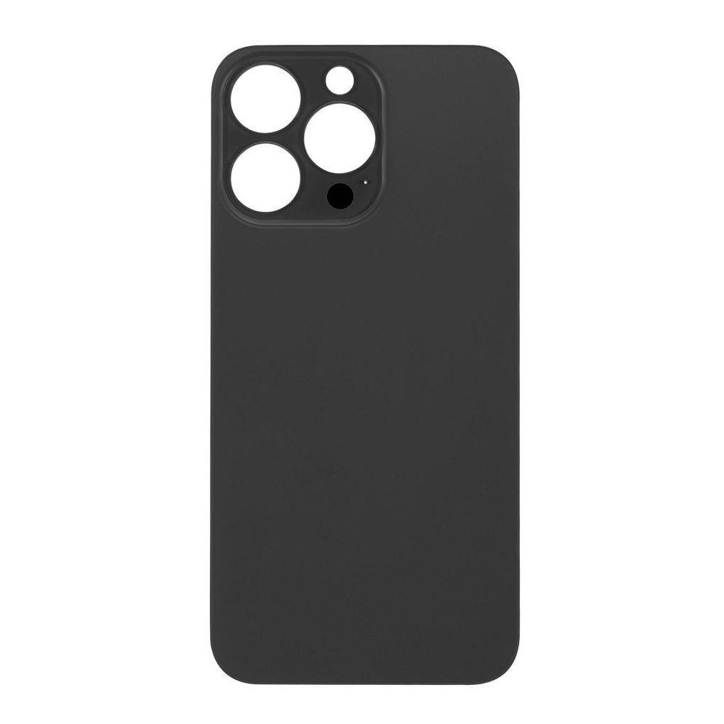 Big Hole Back Cover Glass For IPhone 13 Pro (No Logo) (Black)