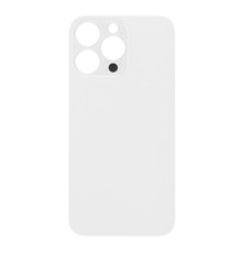 Big Hole Back Cover Glass For IPhone 13 Pro (No Logo) (White)