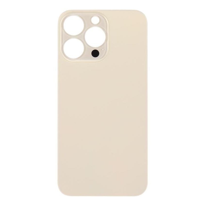Big Hole Back Cover Glass For IPhone 13 Pro (No Logo) (Gold)