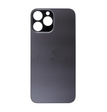Big Hole Back Cover Glass For IPhone 13 Pro Max (No Logo)  (Black)