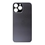 Big Hole Back Cover Glass For IPhone 13 Pro Max (No Logo) (Black)