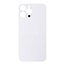 Big Hole Back Cover Glass For IPhone 13 Pro Max (No Logo) (White)