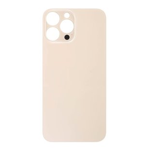 Big Hole Back Cover Glass For IPhone 13 Pro Max Gold