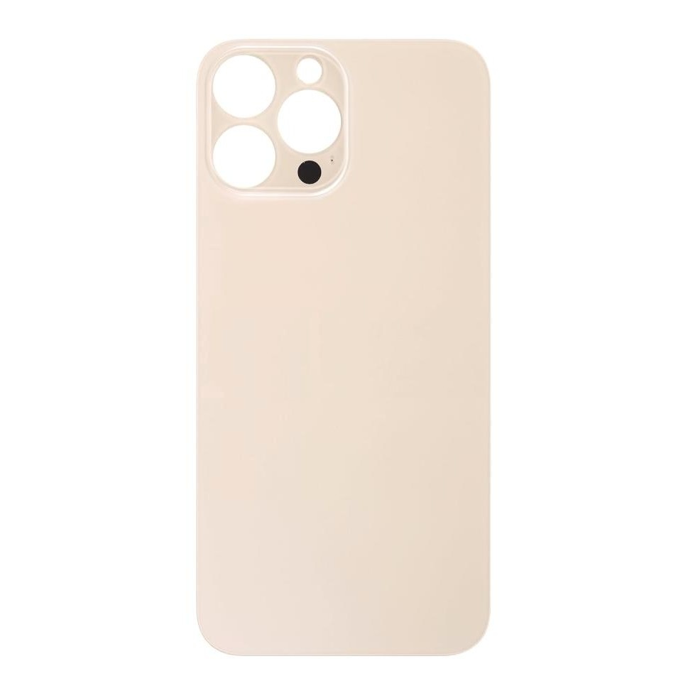 Big Hole Back Cover Glass For IPhone 13 Pro Max (No Logo) (Gold)