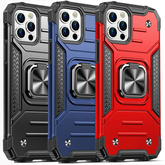Grip Armor anti shock  case  with  Ring  Finger / Holder For IPhone 13 Pro Max