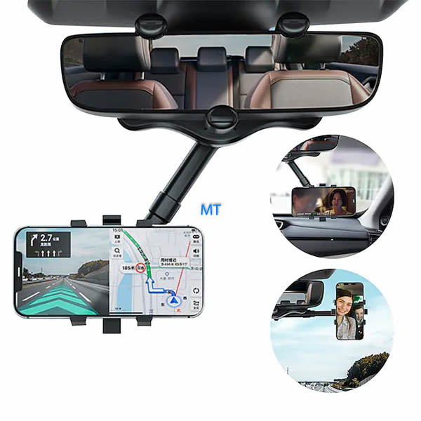 Car Rearview Mirror Phone Holder, foto 3 van 6