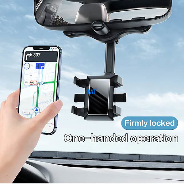 Car Rearview Mirror Phone Holder, foto 4 van 6
