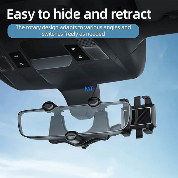 Car Rearview Mirror Phone Holder, foto 6 van 6