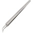 AT-15k Stainless Steel Fine Tip Curved Tweezers