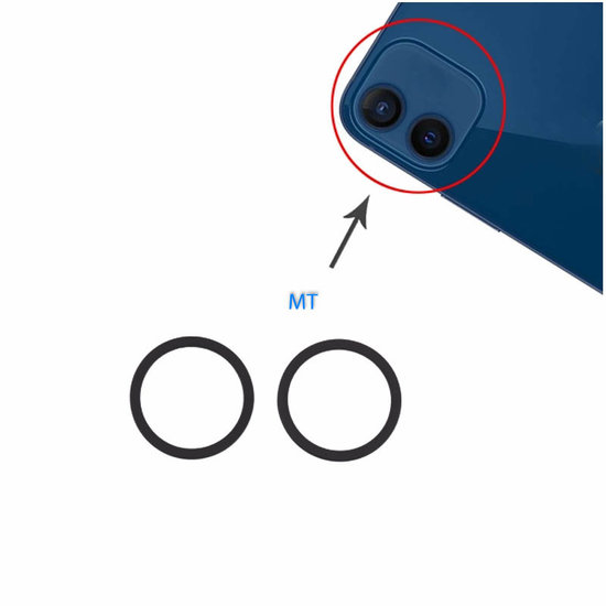 Rear / Big Camera Rubber Ring  for Iphone (100pcs/box)