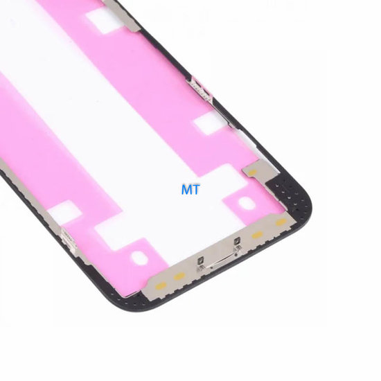 Front Bezel A With Glue Black For IPhone 12/12 Pro