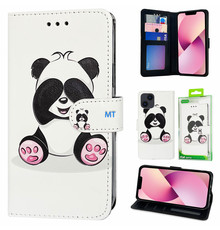 GREEN ON 3D Print Wallet Case Panda Galaxy S23