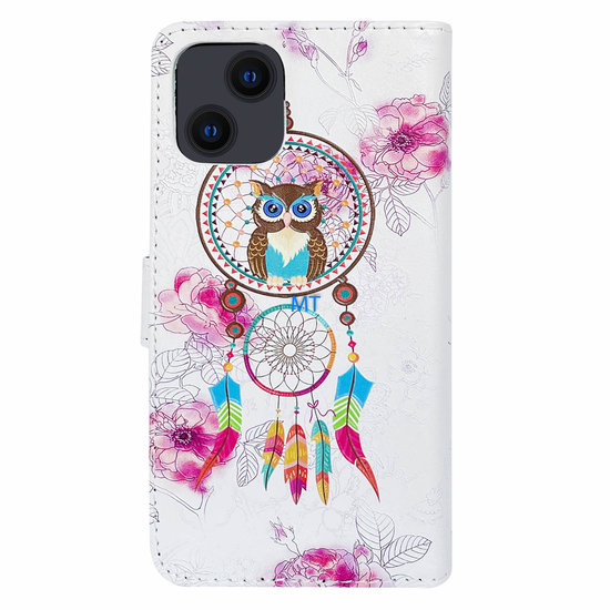 GREEN ON 3D Print Wallet Case OWL Feather Galaxy S23