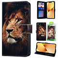 GREEN ON 3D Print Wallet Case Lion Galaxy S23